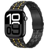 Pulseira De Relógio Tasikar Compatível Com Apple Watch 42 Mm Preto-dourado