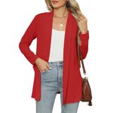 Cardigã Micoson Dressy Casual Leve Vermelho Gg Feminino