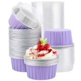 Copos Descartáveis Para Bolos De Alumínio Eusoar 125ml Ramekins
