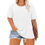 Blusa Túnica Para Mulheres Hailey Beige Plus Size Xxl Summer