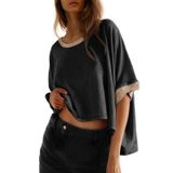 Blusas Dokotoo Plus Size 2025 De Verão Com Gola Redonda E Manga Curta