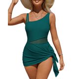 Vestido De Natação Charmo Modest Green Para Mulheres Tamanho M