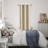 Cortina De Porta Bgment Living Room 183x91cm Poliéster Bege