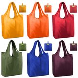 Sacos De Compras Reutilizáveis Beegreen, Poliéster Dobrável, Pacote Com 6