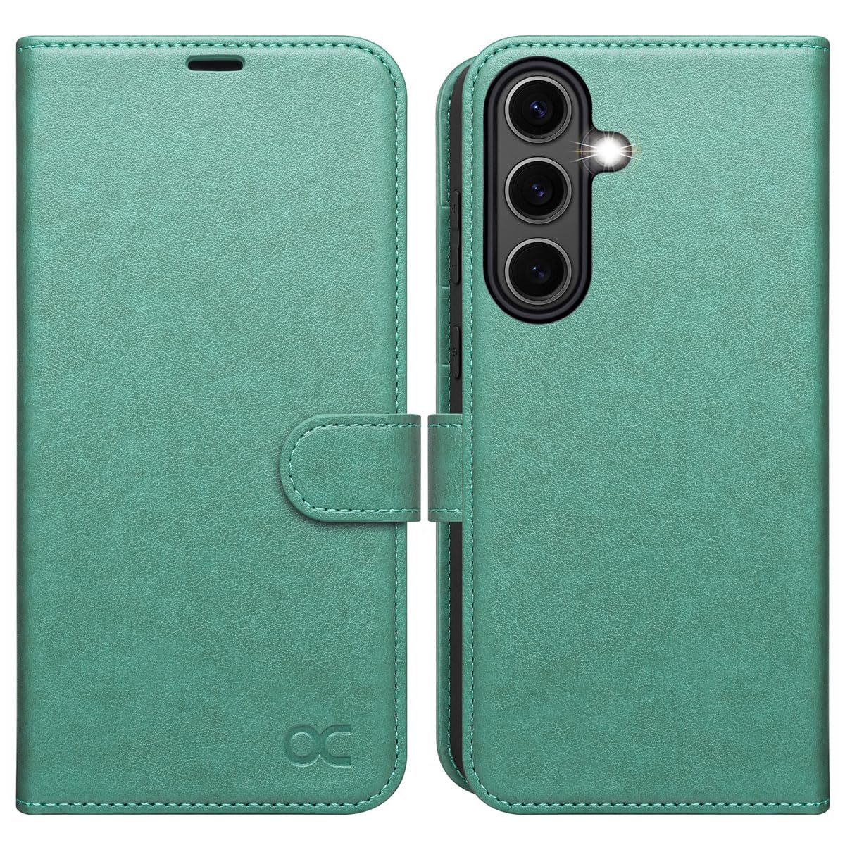Capa Tipo Carteira Ocase Compatível Com Galaxy S25 6.2" 2025 Verde
