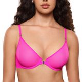 Sutiã Inlyric Cosnufy Sheer Com Fecho Frontal Demi Sexy 34d