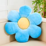 Almofada De Flores Kcvvcr Blue Soft 50cm Decorativa Para Sofá De Cama
