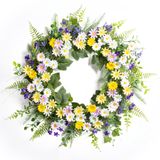 Grinalda Floral Artificial Tivmik Spring Summer Daisy 20 Polegadas