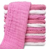 Panos De Musselina Para Arrotar Sunny Zzzzz 100% Algodão 20x10cm, Pacote Com 12