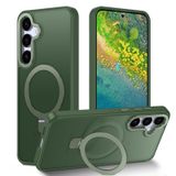 Capa De Telefone Sterker Magnetic Ring Stand Para Samsung S25 Verde