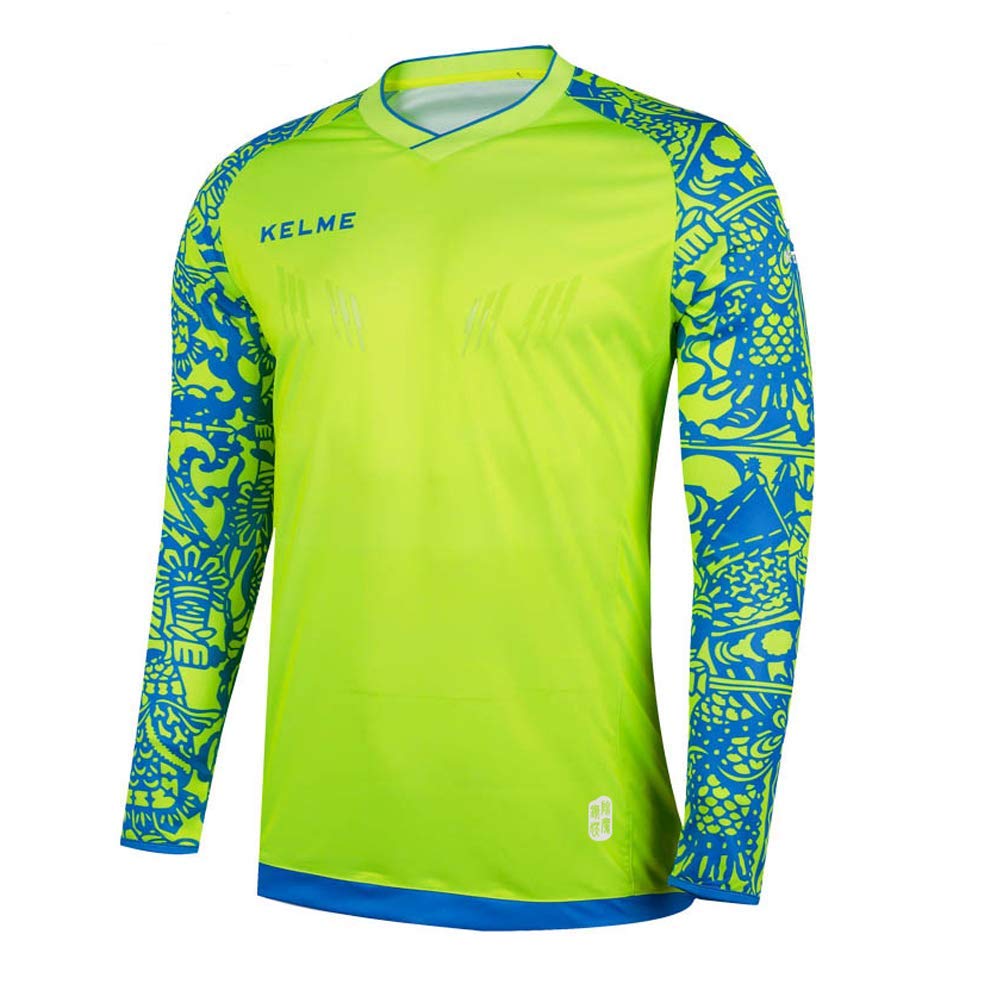 Camisa De Goleiro Kelme Kelme Kids Acolchoada De Manga Comprida Amarela 6