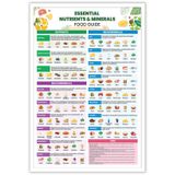 Decoração De Parede Trendy Nutritious Food Guide Impressões Em Tela 40x60cm