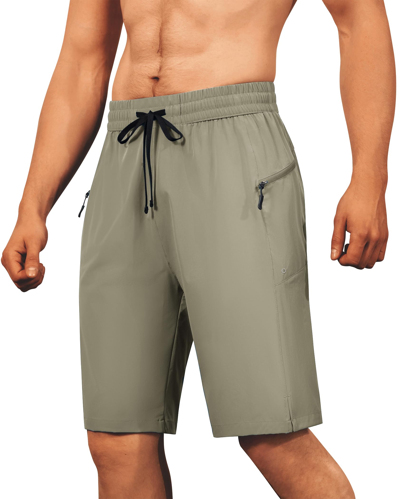 Calções De Banho Fogfire Masculinos Quick Dry Beach Shorts Verdes E Cinzentos