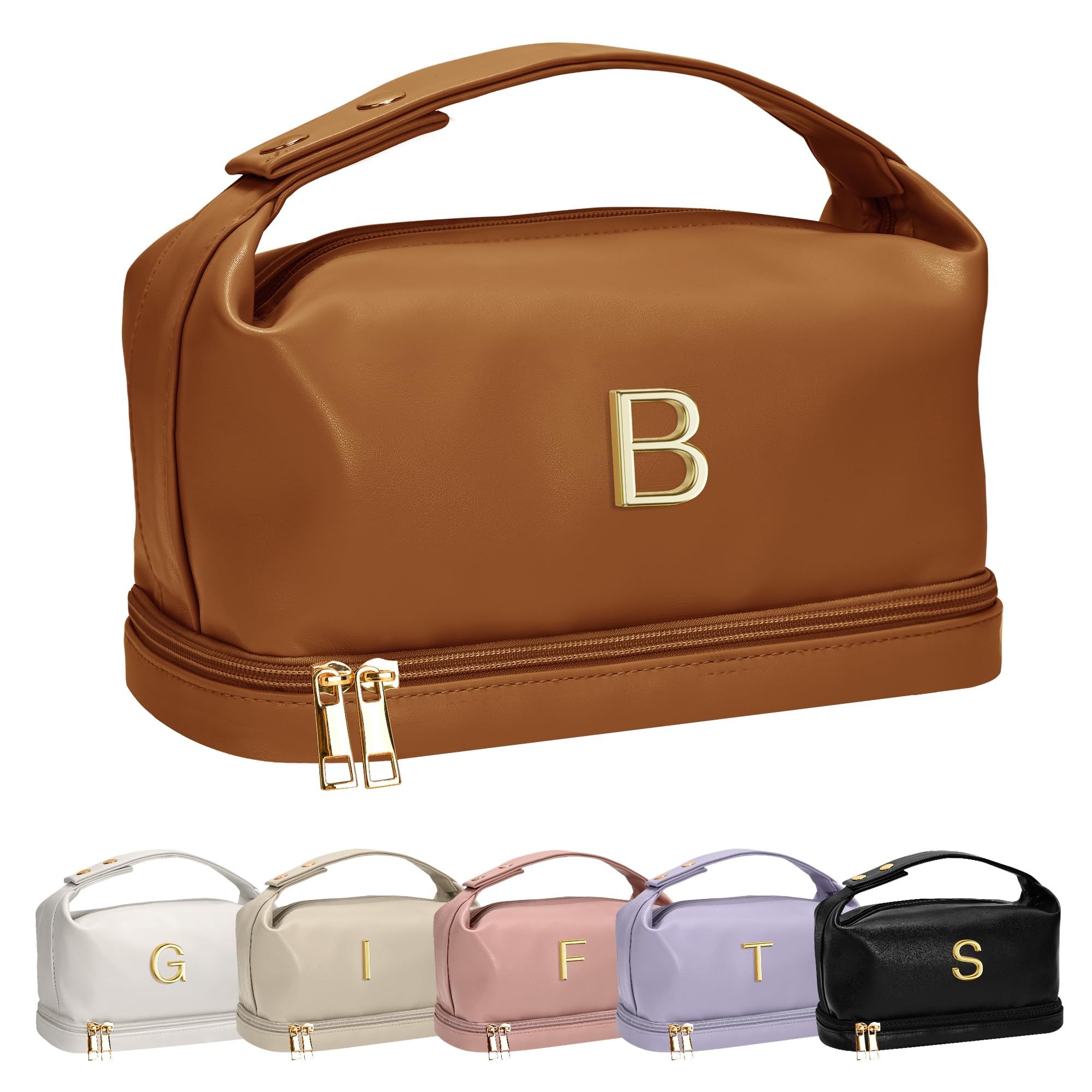 Bolsa De Maquiagem Vogewood Initial Double Layer Cosmetic Bag