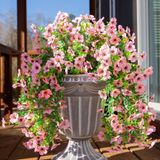 Flores Artificiais Inspring Faux Outdoor Pink Daisy 2 Peças