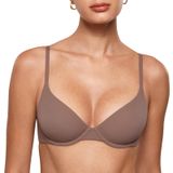 Sutiã Inlyric Inbarely Plus Demi Balconette Sem Forro 36f Marrom