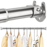 Varões De Armário Firjoy Heavy Duty, Comprimento Ajustável, Prata