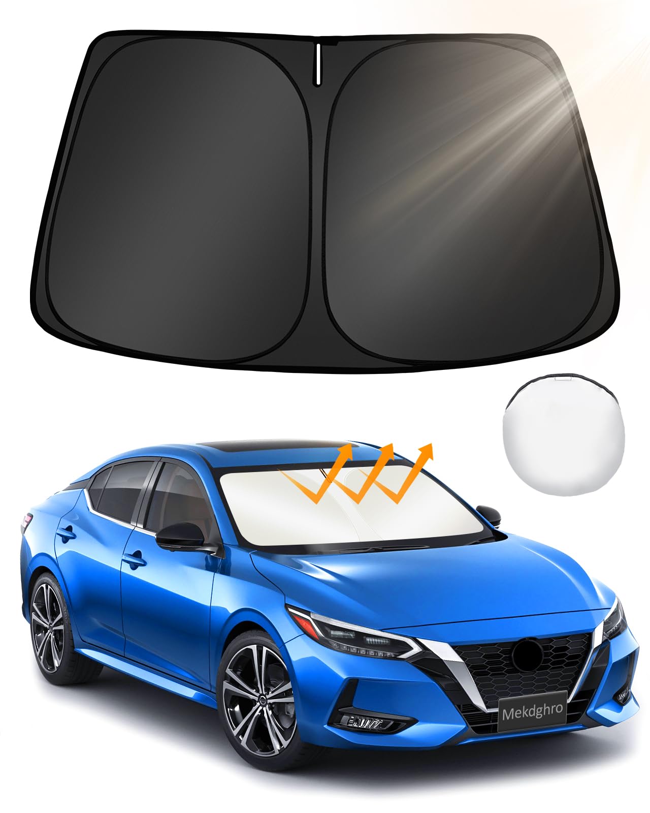 Pára-brisa Sun Shade Mekdghro Custom Fit Ni-ss-an Sentra