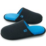 Chinelos Domésticos Longbay Comfy Knit Scuff Memory Foam Blue Masculino