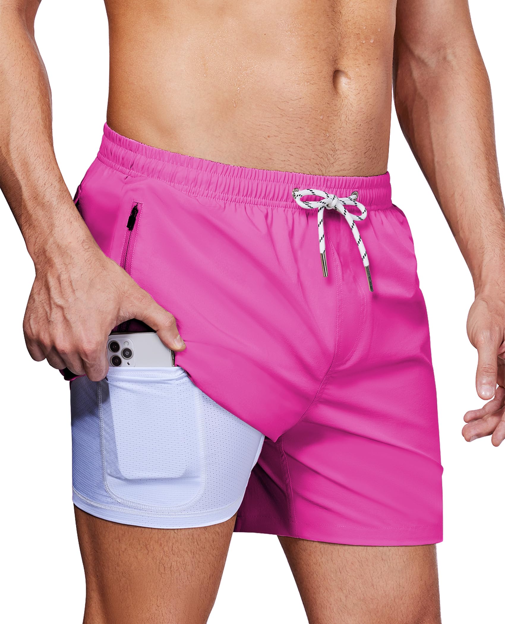 Calções De Banho Alimens &amp; Gentle Para Homens De 13 Cm Com Forro De Compressão