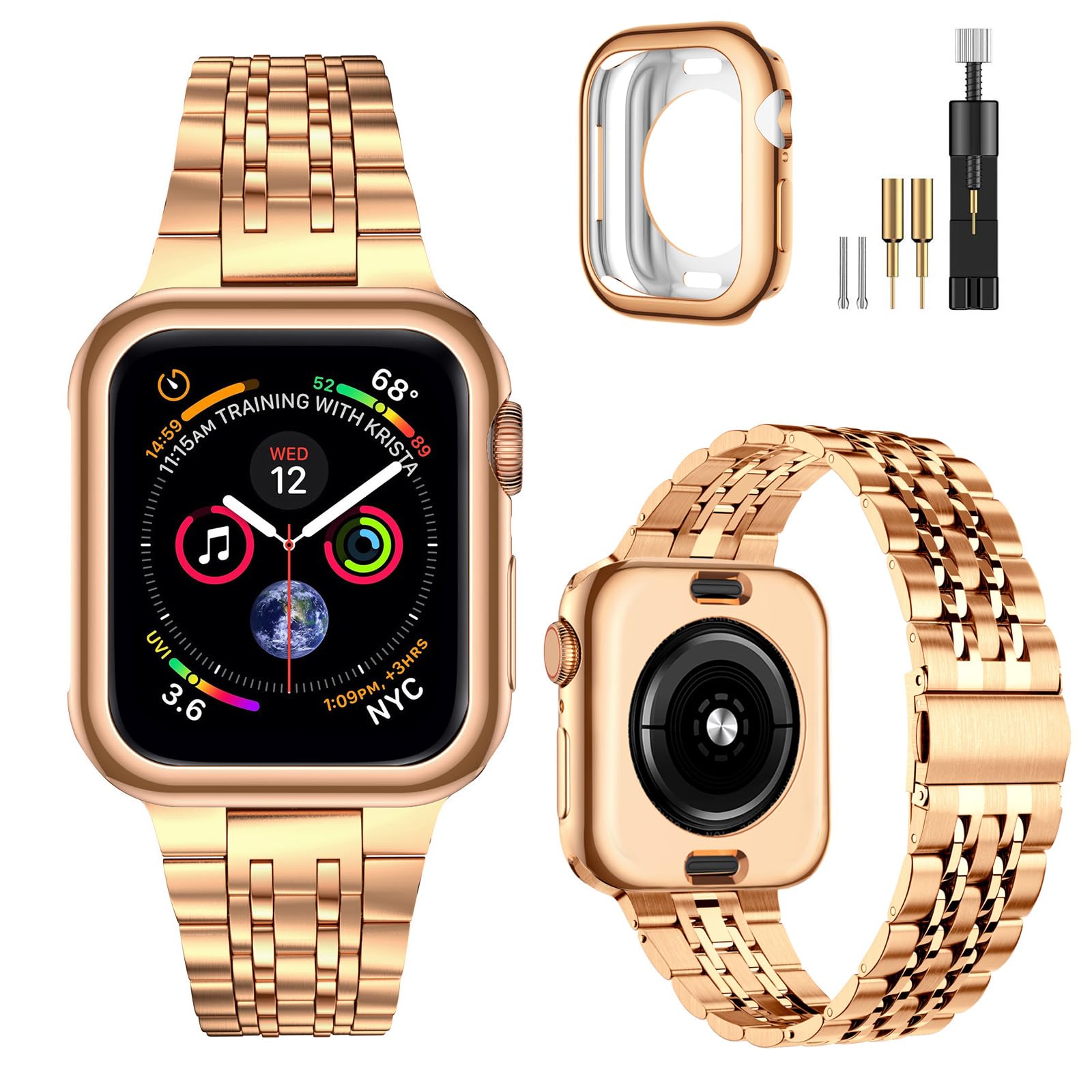 Pulseira De Relógio Miohhr Compatível Com Apple 46 Mm Série 10
