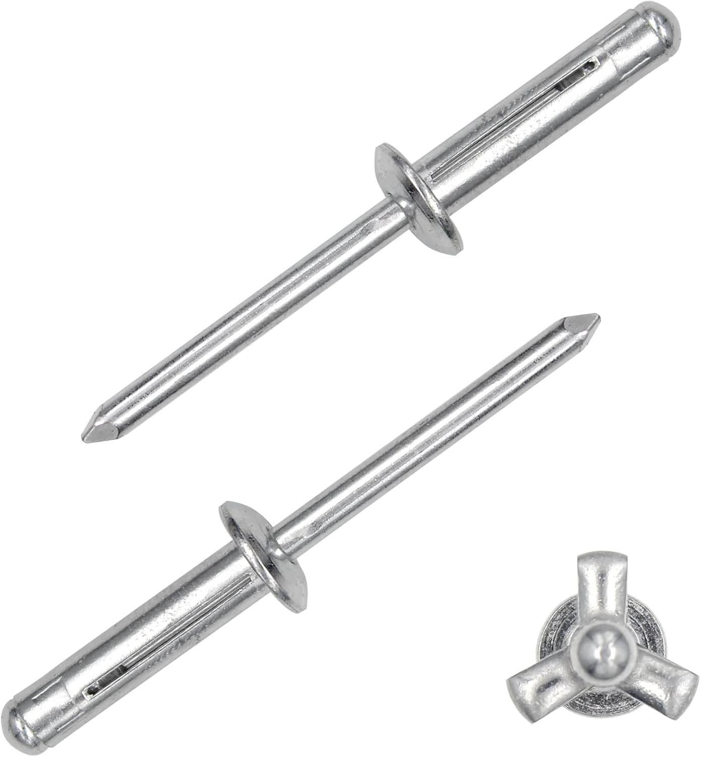 Sortimento De Rebites Triplos, 150 Unidades De Prata Para Barco De Caiaque