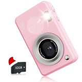 Câmera Digital Yehtreh Fhd Para Crianças Com Cartão De 32 Gb Com Zoom 16x
