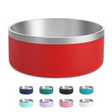 Tigelas Para Cães Lihoooom Em Aço Inoxidável Para Água/comida 1,2 L/2,2 L Vermelhas