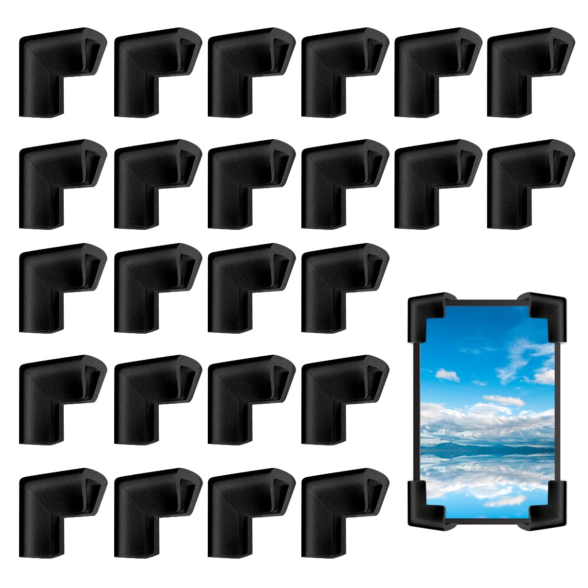 Canto De Proteção De Espuma Para Porta-retratos De Tv Com Espelho (24 Unidades)