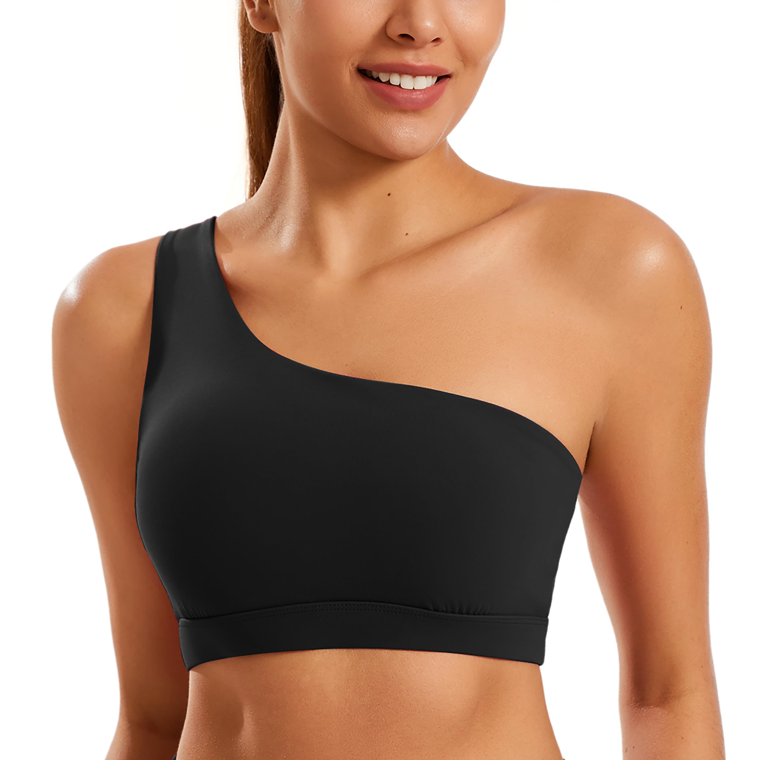 Sutiã Esportivo Joyspels Smooth One Shoulder Low Impact Preto