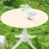 Toalha De Mesa Moosfor Round Spandex Impermeável Para 45-56 Mesas