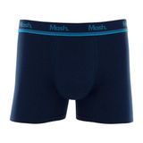 Cueca Boxer Azul Marinho P Algodão Mash