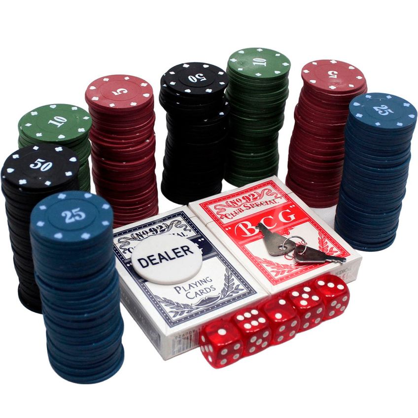 Maleta De Poker Preto Com 280 Fichas Numeradas Baralho Carta - imagem 4