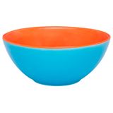 Kit 4 Tigelas Bowl Bicolor Azul E Laranja Oxford® Cerâmica 600ml