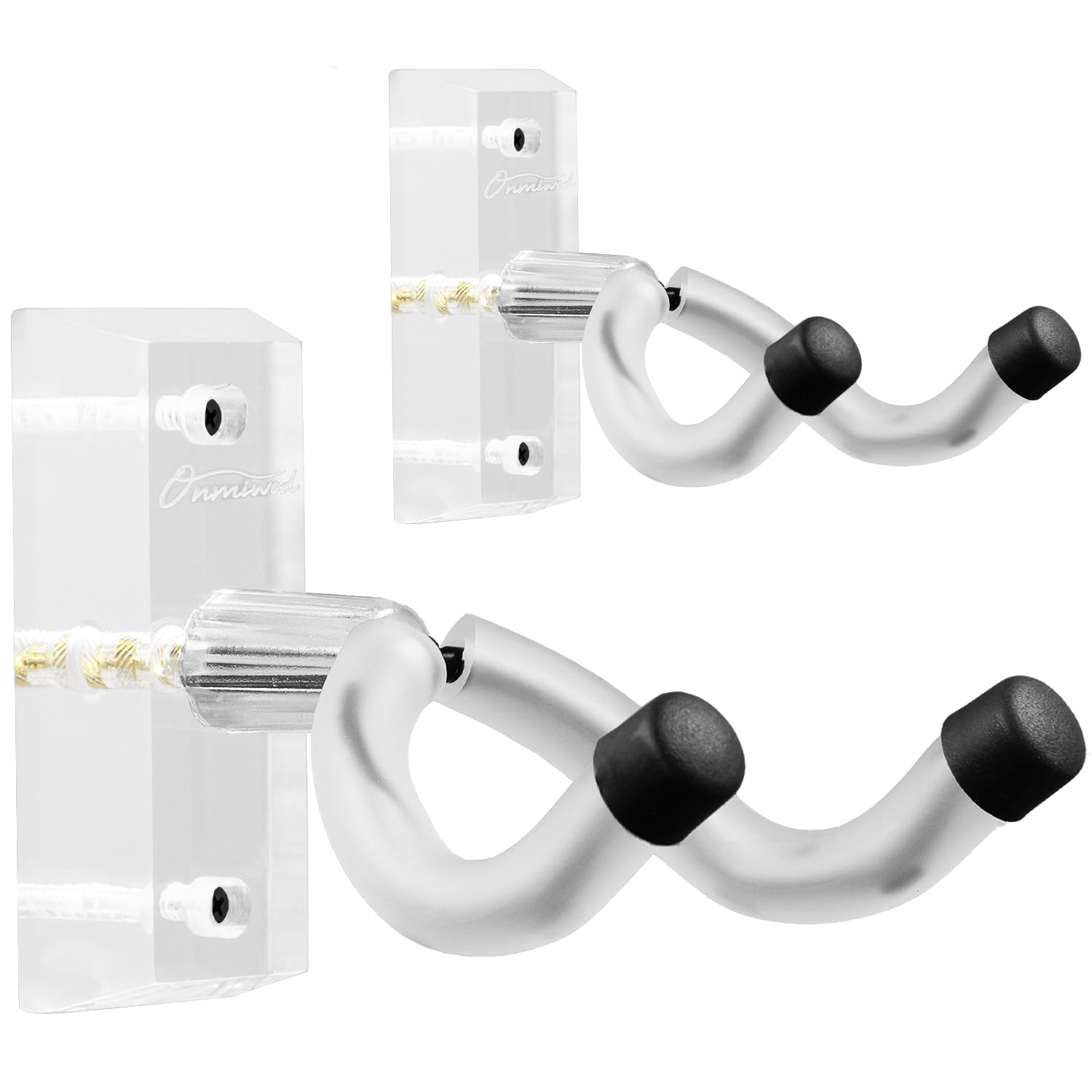Suporte De Parede Para Guitarra Onmiwod, Acrílico, Em Forma De U, Pacote Com 2