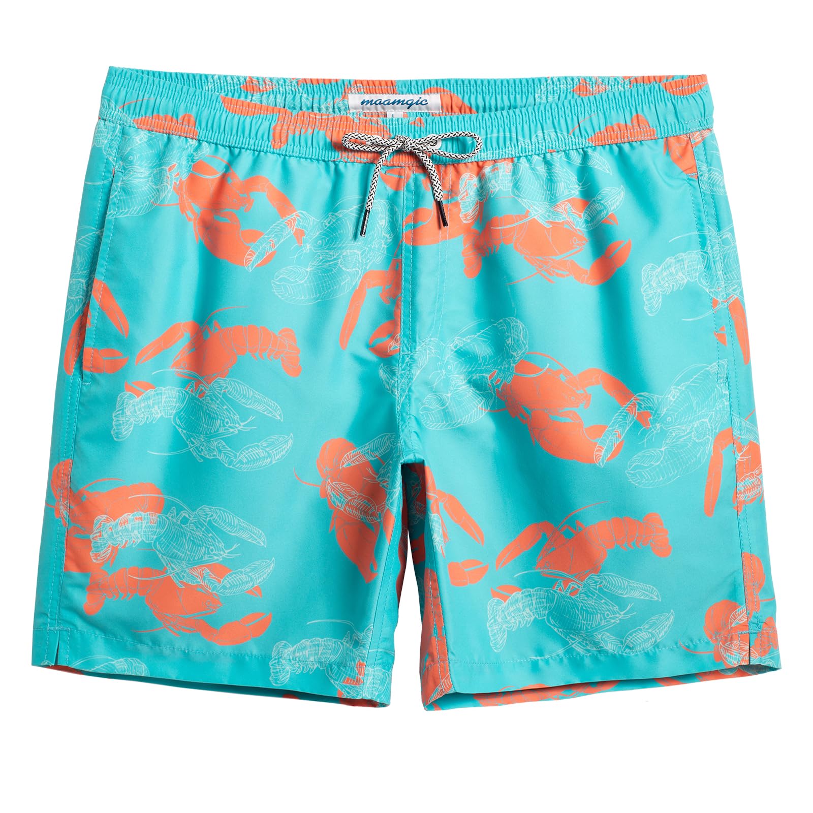 Swim Trunks Mamagic Quick Dry Swim Shorts Para Homens Rosa E Azul