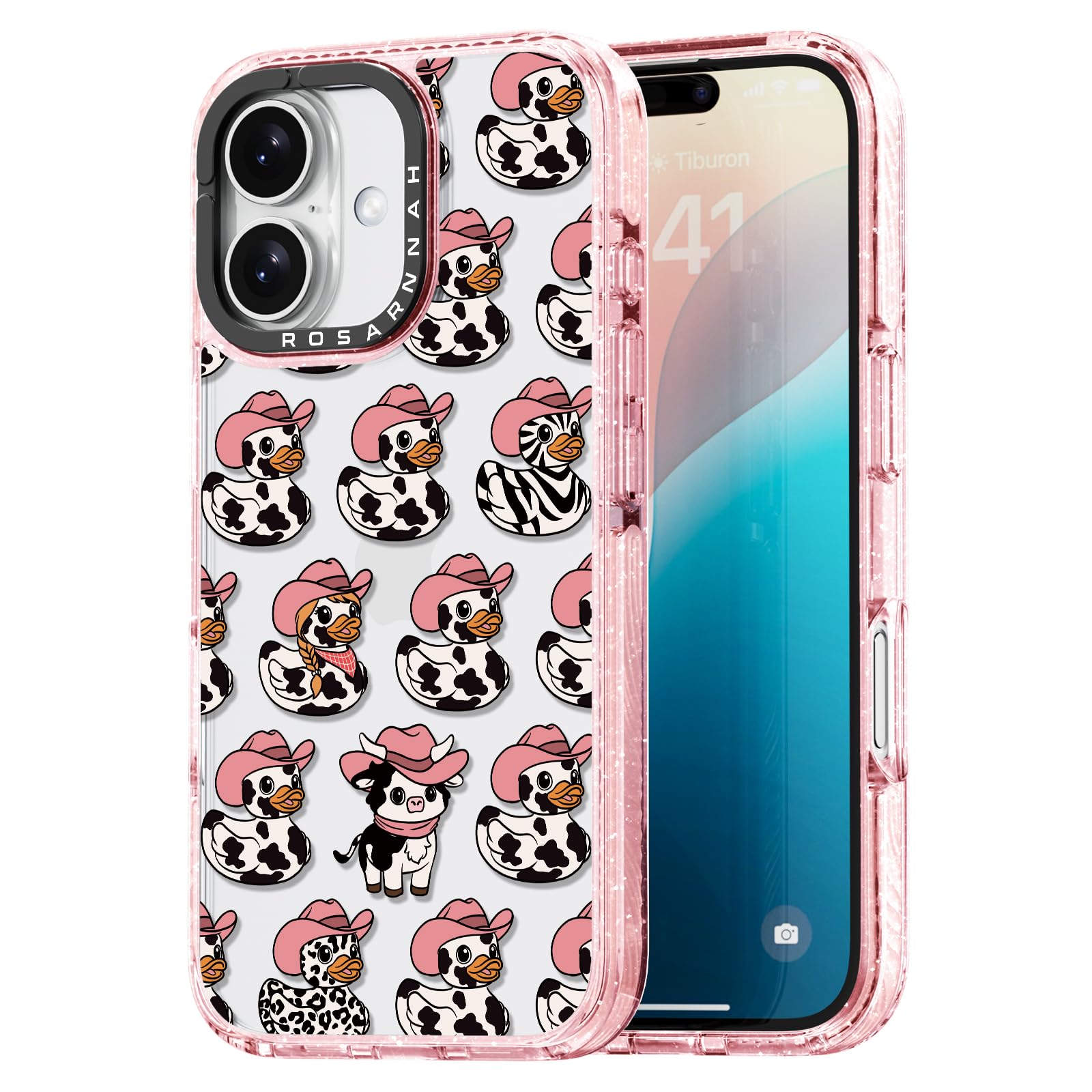 Capa De Telefone Rosarnnah Compatível Para Iphone 16 6.1 - Rosa