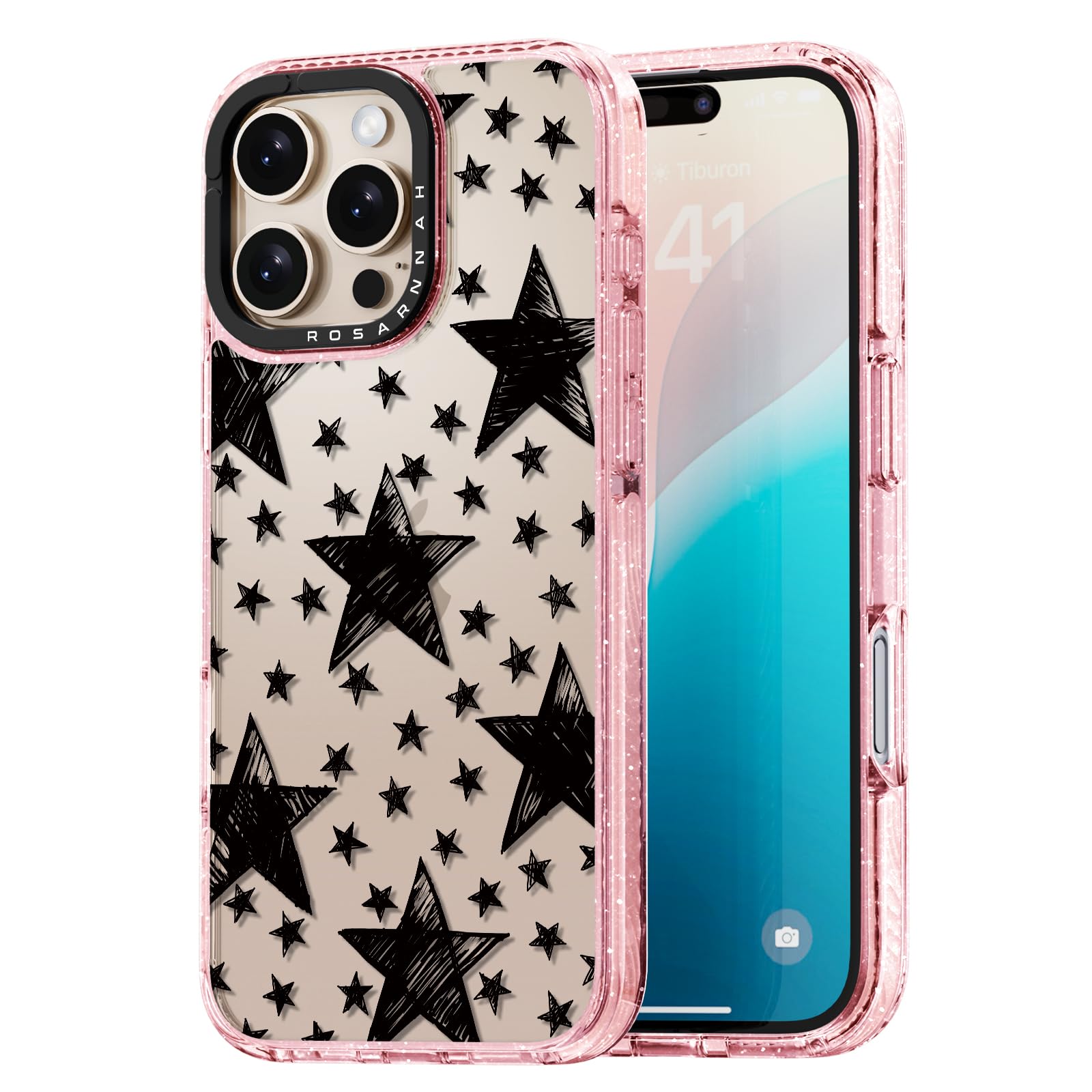 Capa De Telefone Rosarnnah Compatível Com Iphone 16 Pro 6.3 - Rosa