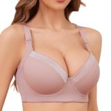 Camiseta Feminina Bra Pormist Push Up Hide Back Fat Roxa 38c