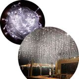 Pisca Cascata Cortina Natal 780 Leds Luz Branca De 220v 5x3m