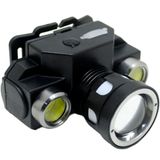 Lanterna De Cabeça Profissional Preto Recarregável Com 3 Led