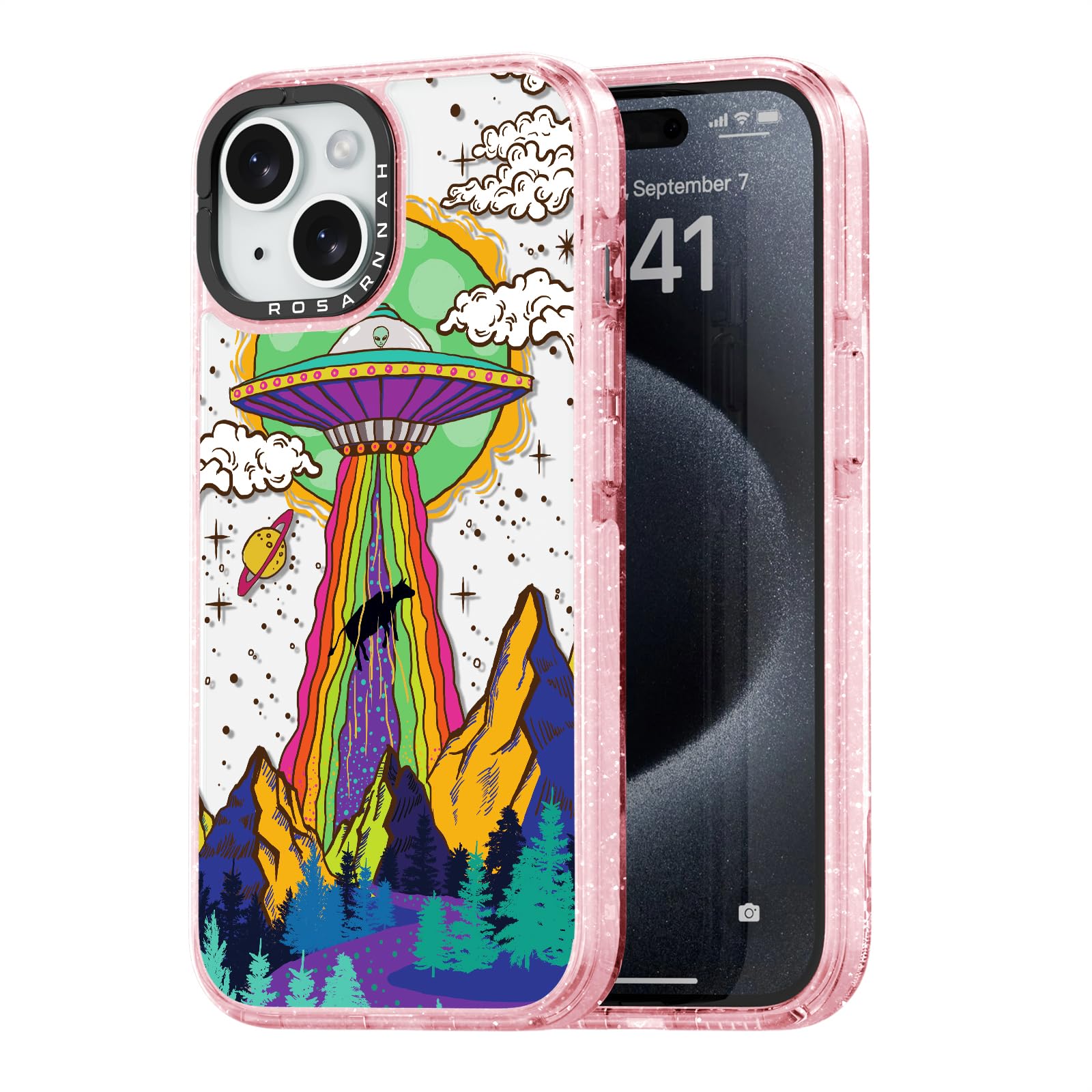 Capa De Telefone Rosarnnah Compatível Com Iphone 15 6.1 - Rosa