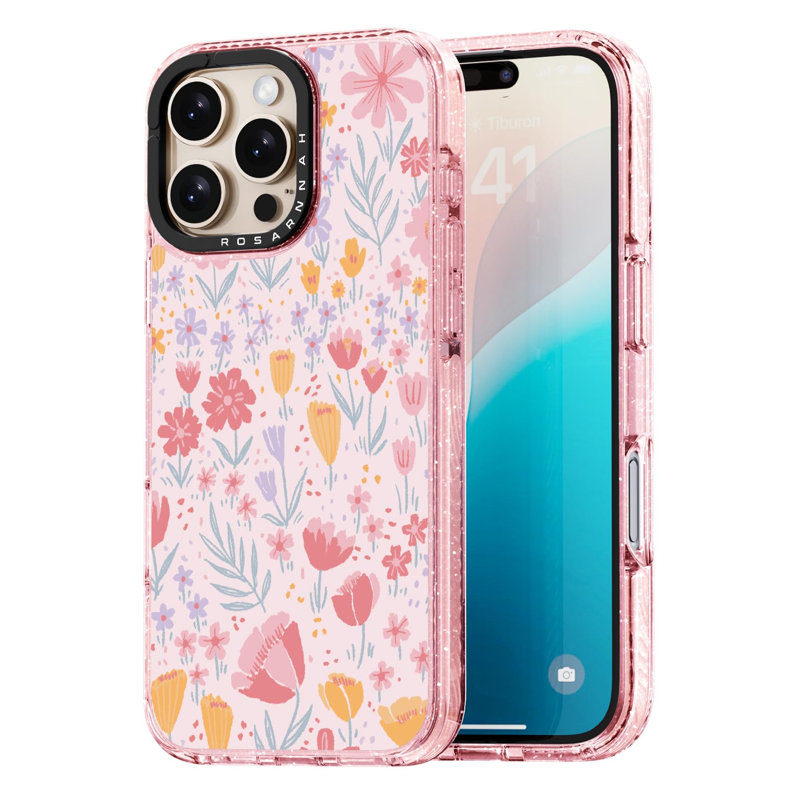 Capa De Telefone Rosarnnah Compatível Com Iphone 16 Pro 6.3 - Rosa