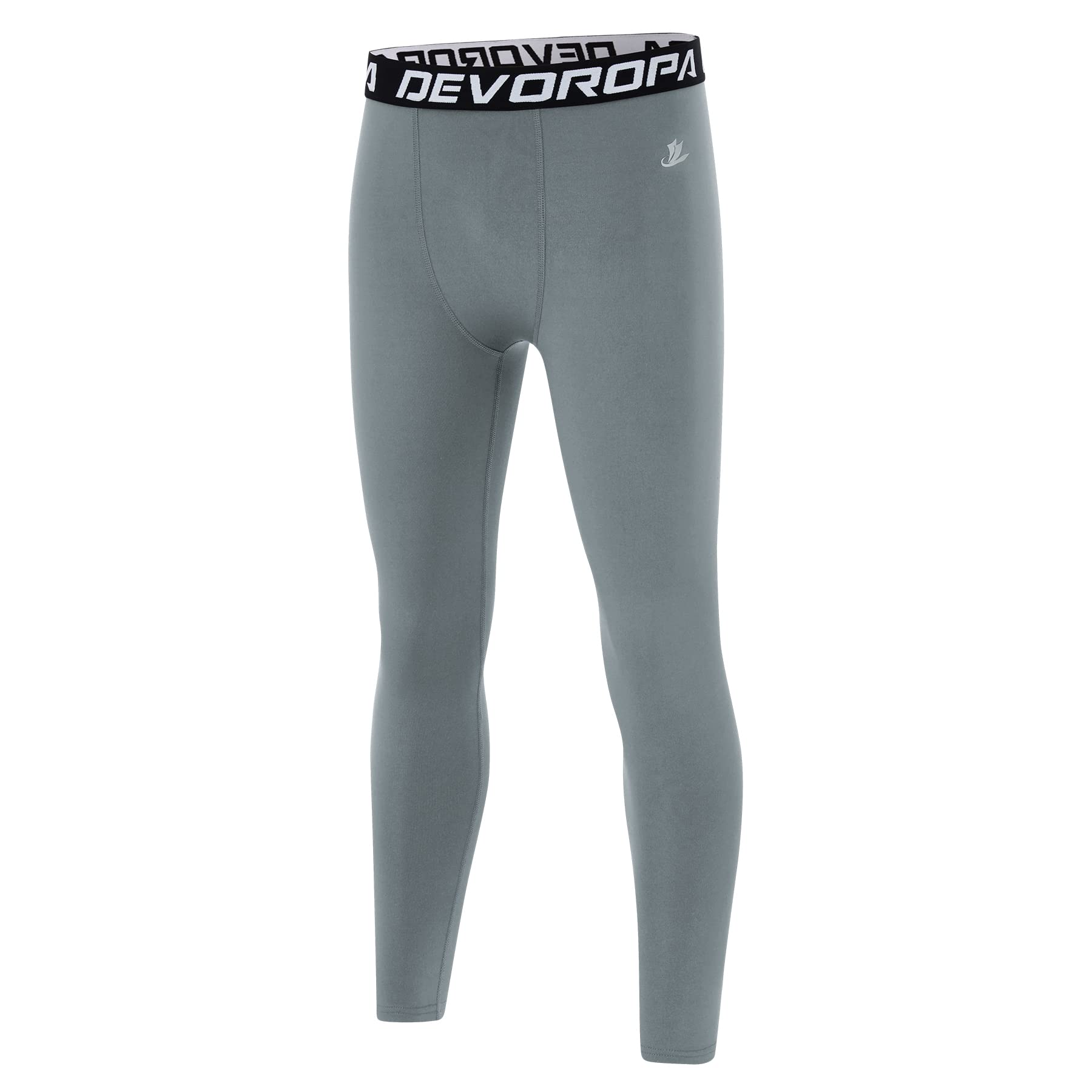 Leggings De Compressão Devoropa Boys Quick Dry Light Grey S