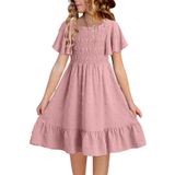 Vestido De Verão Para Meninas Adolescentes Da Bélgica, Tamanho De Flor De Chiffon, Tamanho 8-9 Anos