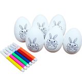 Kit 24 Ovos De Páscoa Infantil Para Colorir Canetas Coelhos