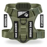 Colete Refletivo Demigreat Service Dog Harness Com 5 Adesivos