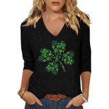 Camiseta Scgirl St. Patrick&#39;s Day, Manga 3/4, Gola V, Feminina