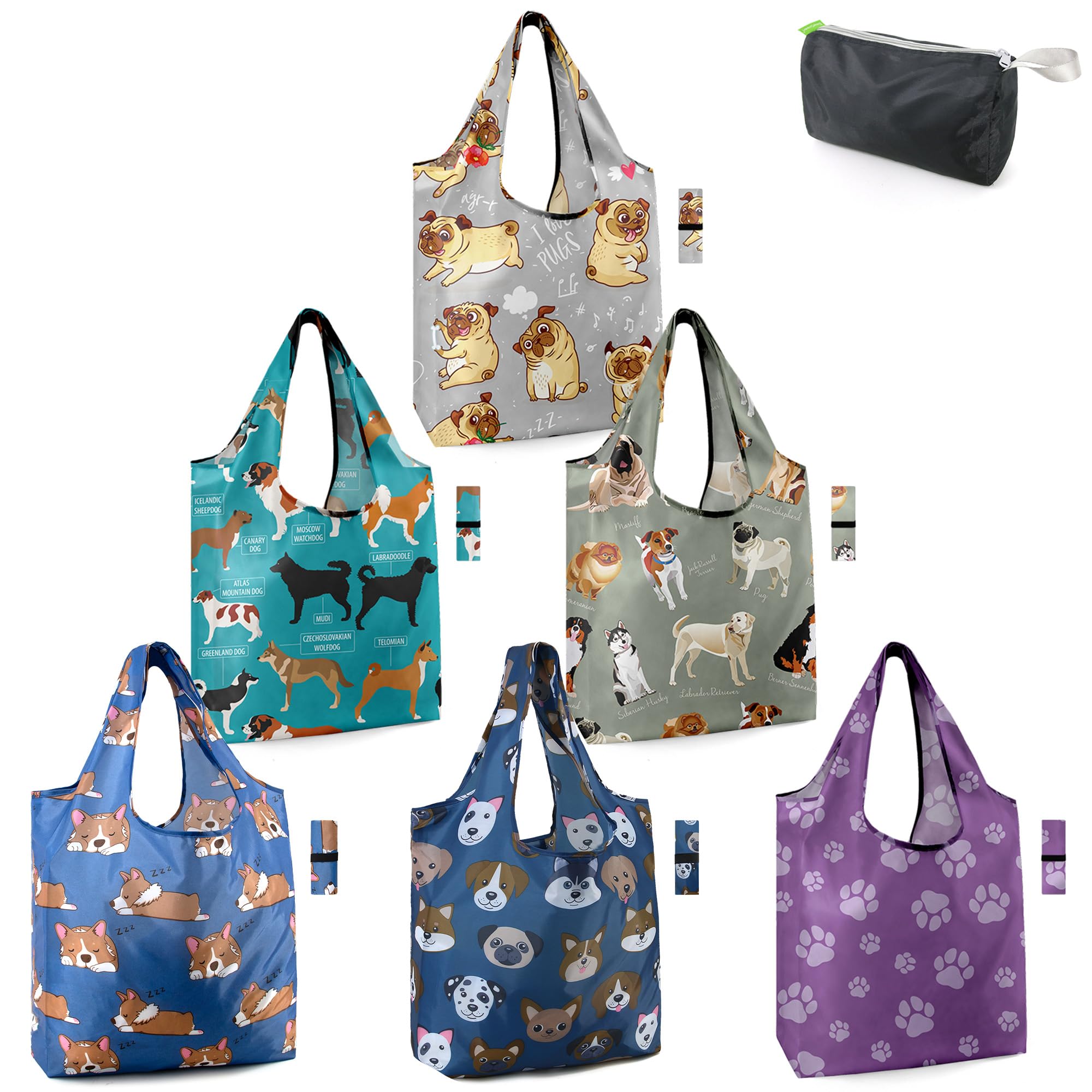 Sacos De Compras Reutilizáveis Beegreen X-large, Capacidade De 23 Litros, Pacote Com 6