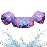 Colete De Natação Heysplash Kids Purple Blue Dolphin 9-23kg 2-6y